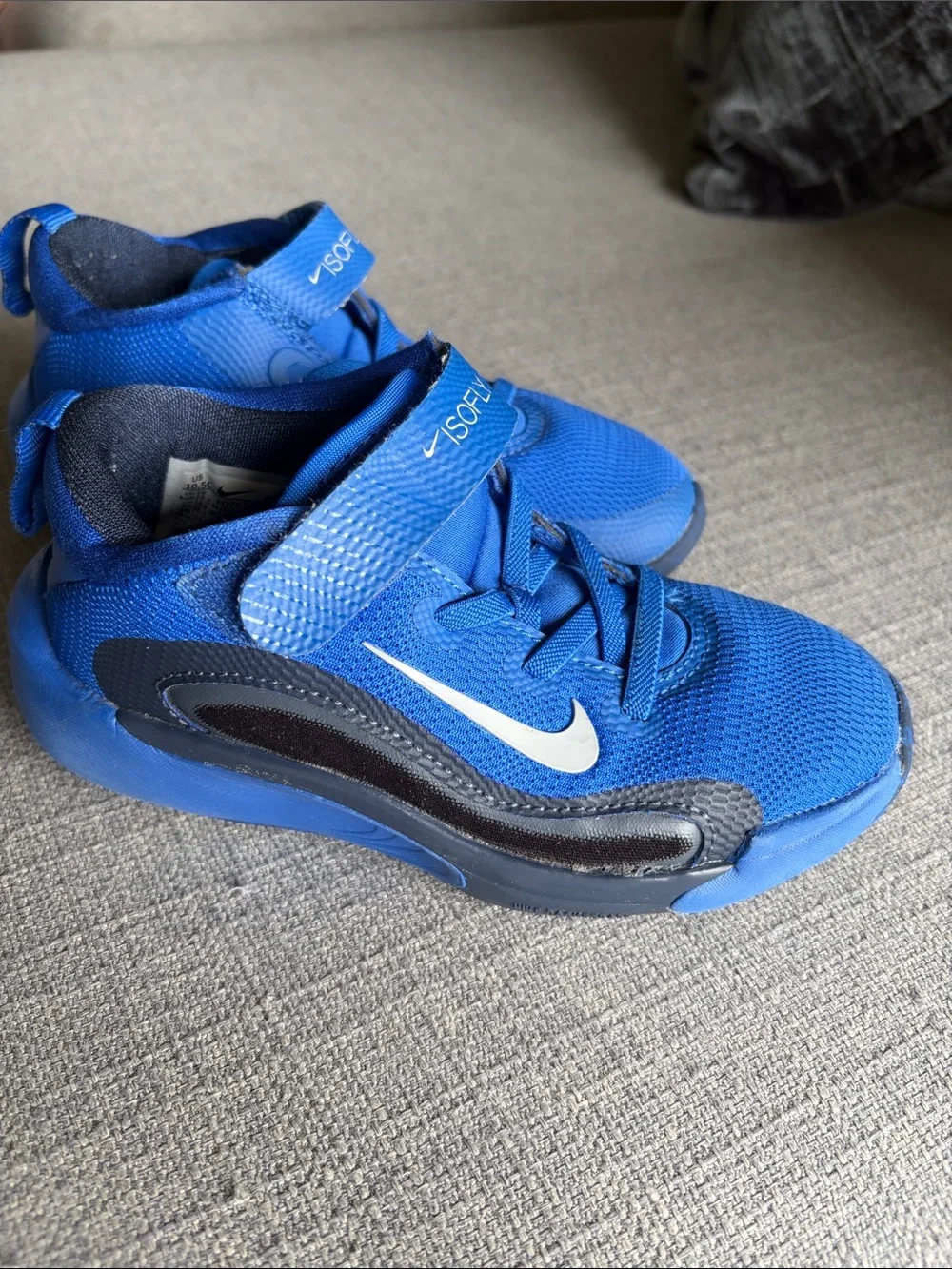 Nike Isofly Boys' Royal Blue Mesh Sneakers with Nike Swoosh
